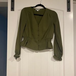 Top shop cropped blouse.